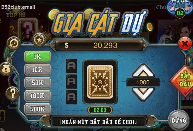 Luật chơi Gia Cát Dự B52club